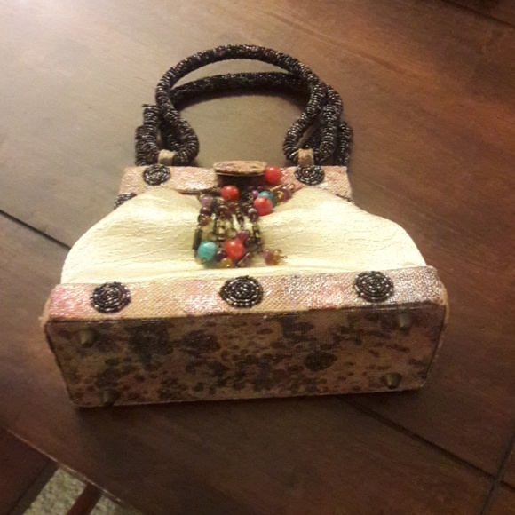 BOHO BEADED BAG NWOT - Picture 2 of 5